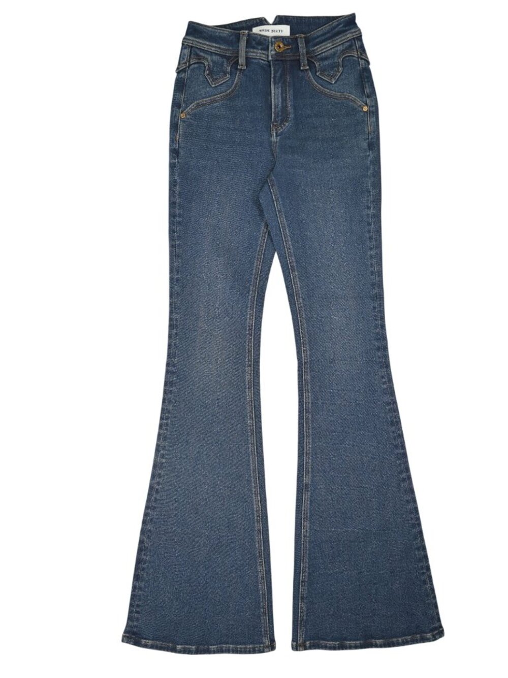 Miss Sixty Bella Slim Flared Jeans in Dark Blue